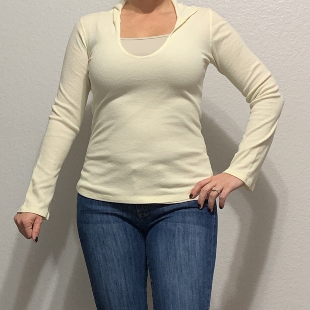 OMGirl Cream Lightweight Hoodie - L